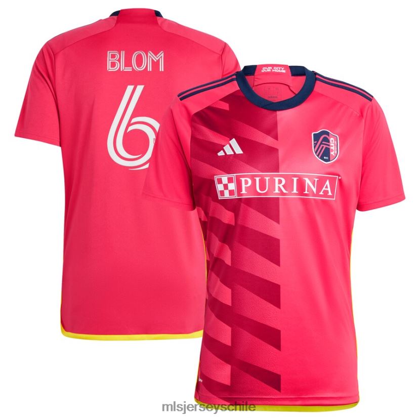 hombres calle. louis city sc njabulo blom réplica de camiseta adidas roja 2023 the Spirit Kit jersey MLS Jerseys 200LFD610