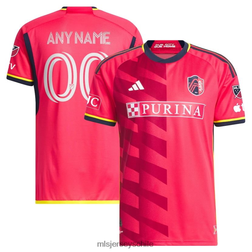 hombres calle. louis city sc adidas rojo 2023 city kit auténtica camiseta personalizada jersey MLS Jerseys 200LFD31