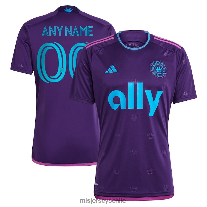 hombres charlotte fc adidas púrpura 2023 corona joya kit réplica camiseta personalizada jersey MLS Jerseys 200LFD185