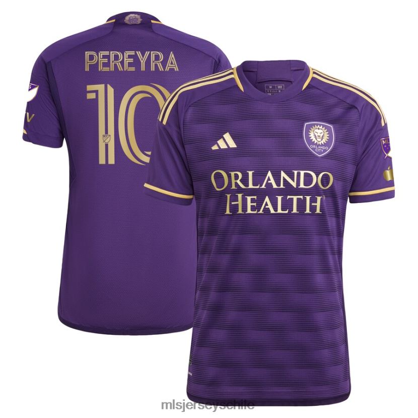 hombres orlando city sc mauricio pereyra adidas púrpura 2023 the wall kit camiseta de jugador auténtica jersey MLS Jerseys 200LFD732