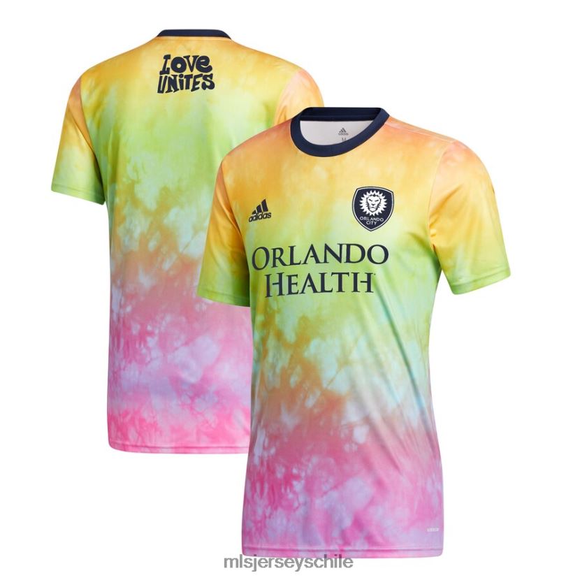 hombres orlando city sc camiseta de rendimiento pre-partido adidas 2021 Pride jersey MLS Jerseys 200LFD532