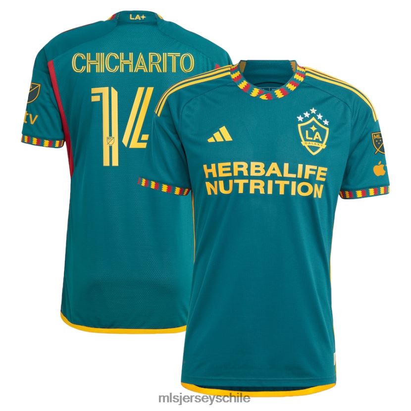 hombres la galaxy chicharito adidas verde 2023 la kit camiseta de jugador autentica jersey MLS Jerseys 200LFD1237