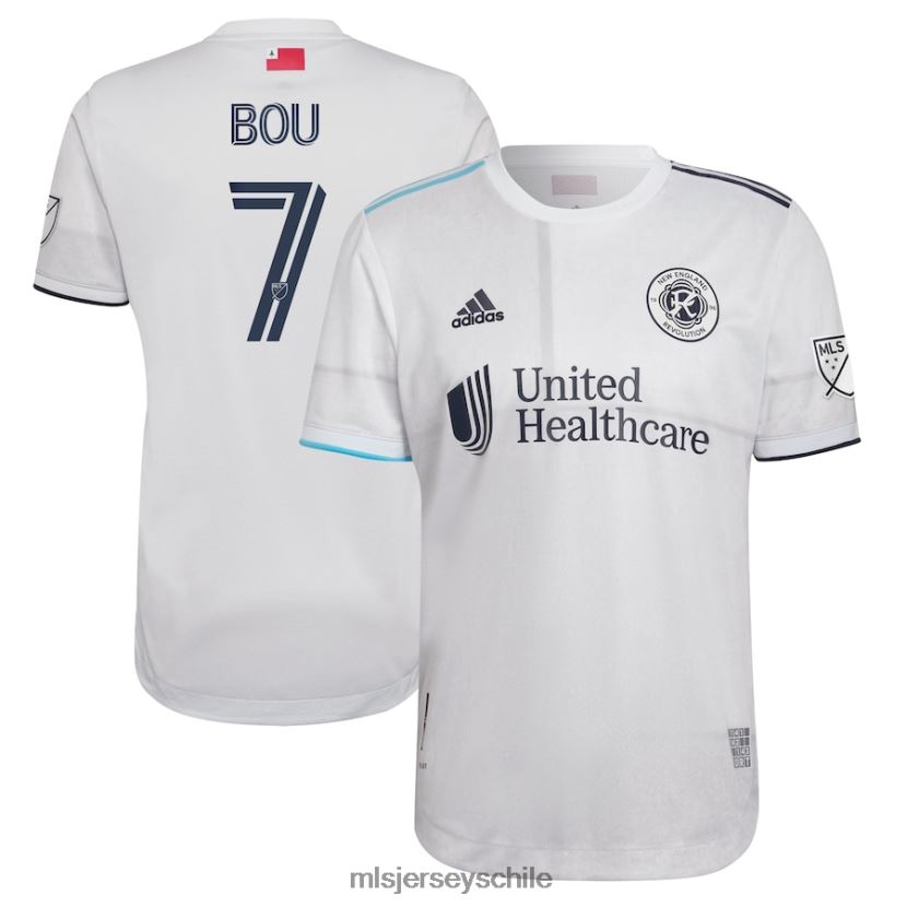hombres revolución de nueva inglaterra gustavo bou adidas camiseta blanca 2022 the fort authentic player jersey MLS Jerseys 200LFD1288
