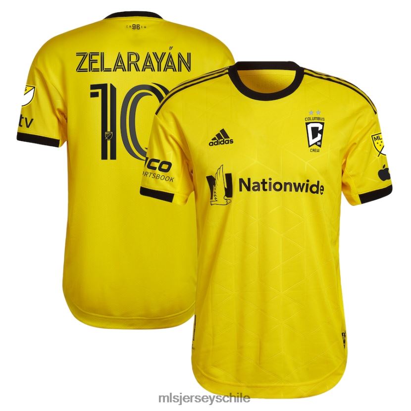 hombres Columbus Crew lucas zelarayan adidas amarillo 2023 gold standard kit camiseta de jugador auténtica jersey MLS Jerseys 200LFD844