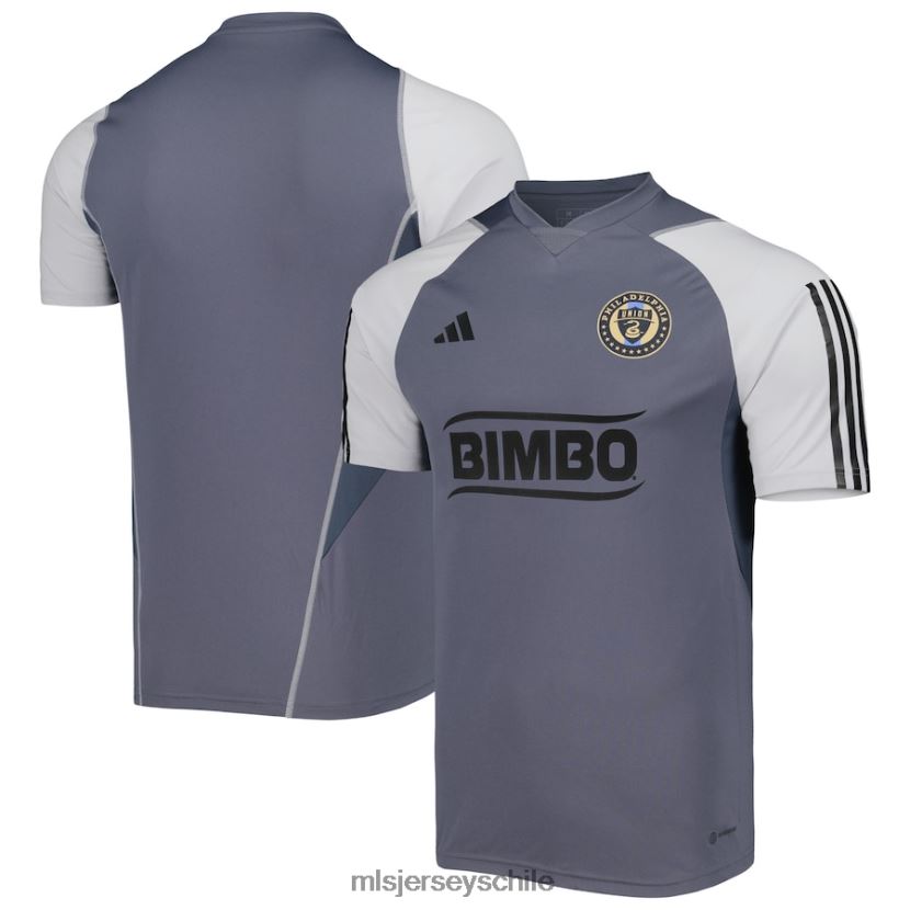 hombres camiseta de entrenamiento de campo philadelphia union adidas gris 2023 jersey MLS Jerseys 200LFD253