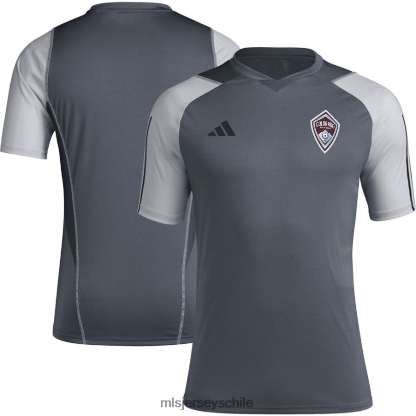 hombres camiseta de entrenamiento de campo colorado rapids adidas gris 2023 jersey MLS Jerseys 200LFD664