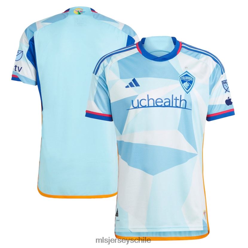hombres colorado rapids adidas azul claro 2023 nuevo día kit camiseta auténtica jersey MLS Jerseys 200LFD197