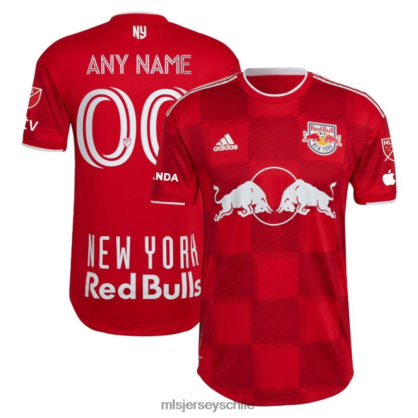 hombres camiseta personalizada auténtica de los new york red bulls adidas roja 2023 1ritmo jersey MLS Jerseys 200LFD1378