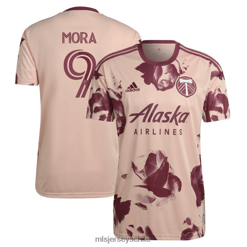 hombres portland Timbers Felipe Mora adidas rosa 2022 Heritage Rose kit réplica de camiseta de jugador jersey MLS Jerseys 200LFD1015