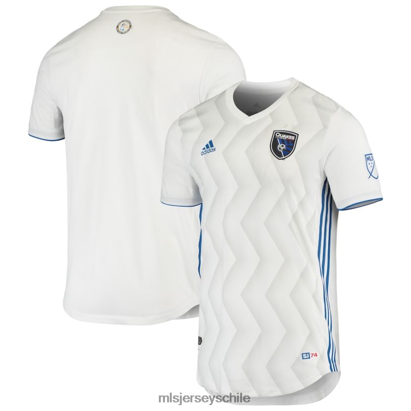hombres camiseta autentica visitante blanca de los terremotos de san jose jersey MLS Jerseys 200LFD621