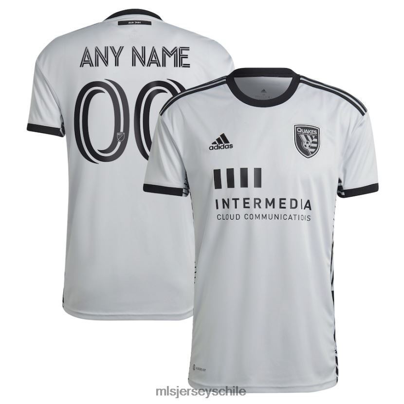 hombres terremotos de san josé adidas gris 2022 el kit creador réplica camiseta personalizada jersey MLS Jerseys 200LFD817