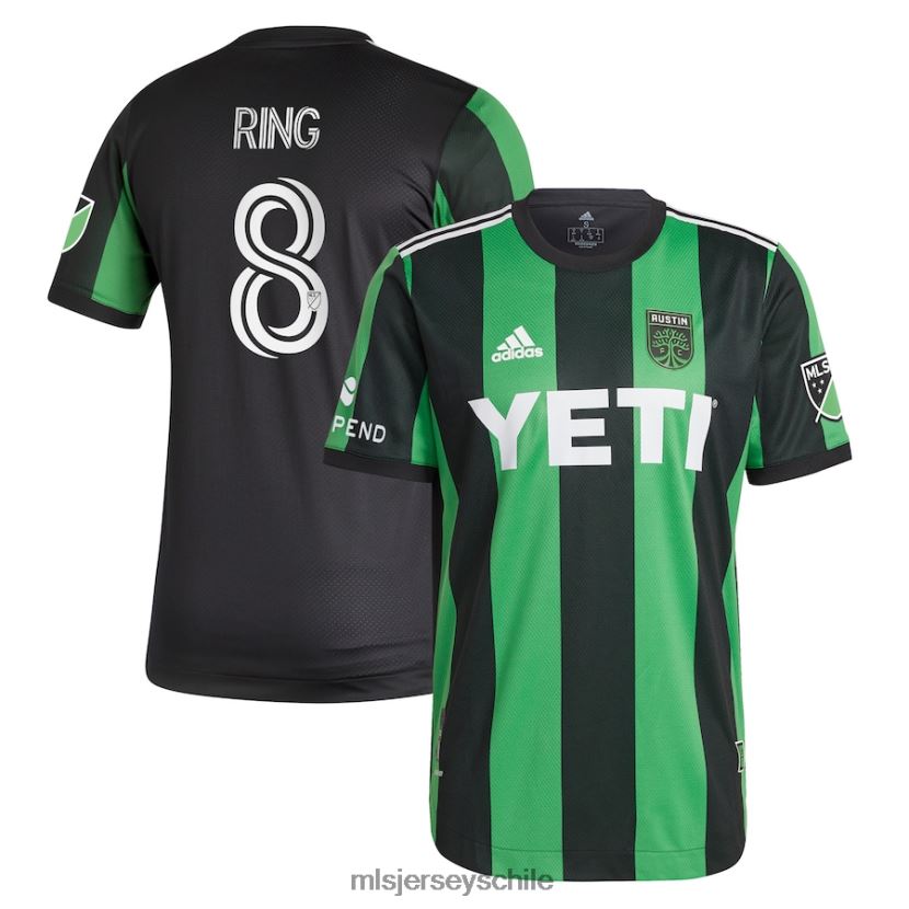 hombres camiseta austin fc alexander ring adidas negra 2021 primaria autentica jersey MLS Jerseys 200LFD530