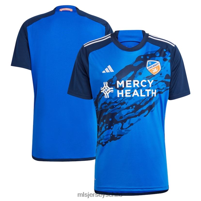 hombres camiseta adidas fc cincinnati azul 2023 replica river kit jersey MLS Jerseys 200LFD36