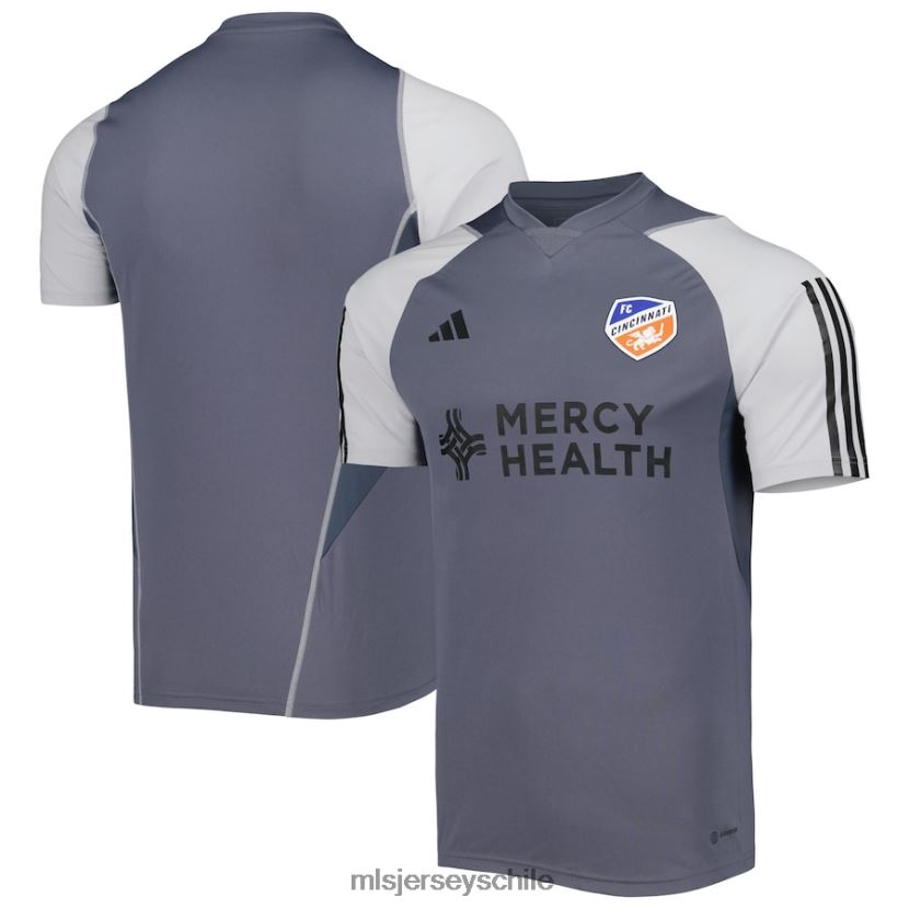 hombres camiseta de entrenamiento de campo fc cincinnati adidas gris 2023 jersey MLS Jerseys 200LFD309