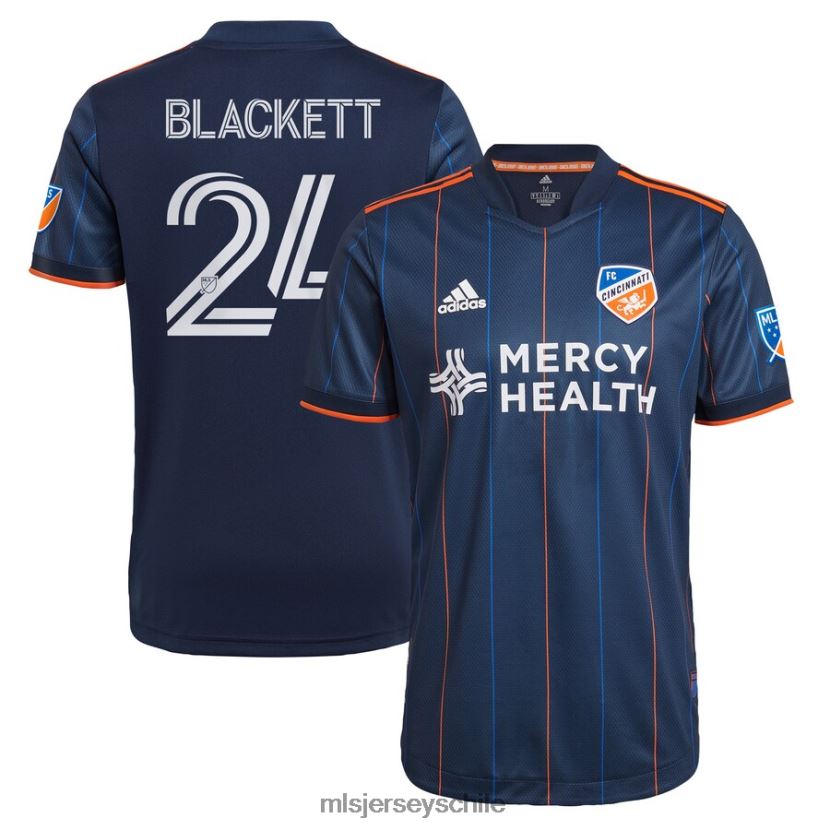 hombres fc cincinnati tyler blackett adidas azul marino 2021 el kit dinámico camiseta de jugador auténtica jersey MLS Jerseys 200LFD1400