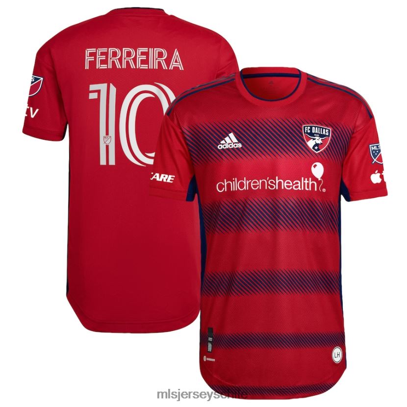 hombres fc dallas jesus ferreira adidas rojo 2023 crescendo kit camiseta de jugador auténtica jersey MLS Jerseys 200LFD397