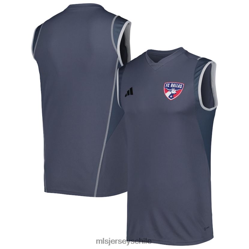 hombres camiseta de entrenamiento sin mangas en el campo adidas gris 2023 del fc dallas jersey MLS Jerseys 200LFD512