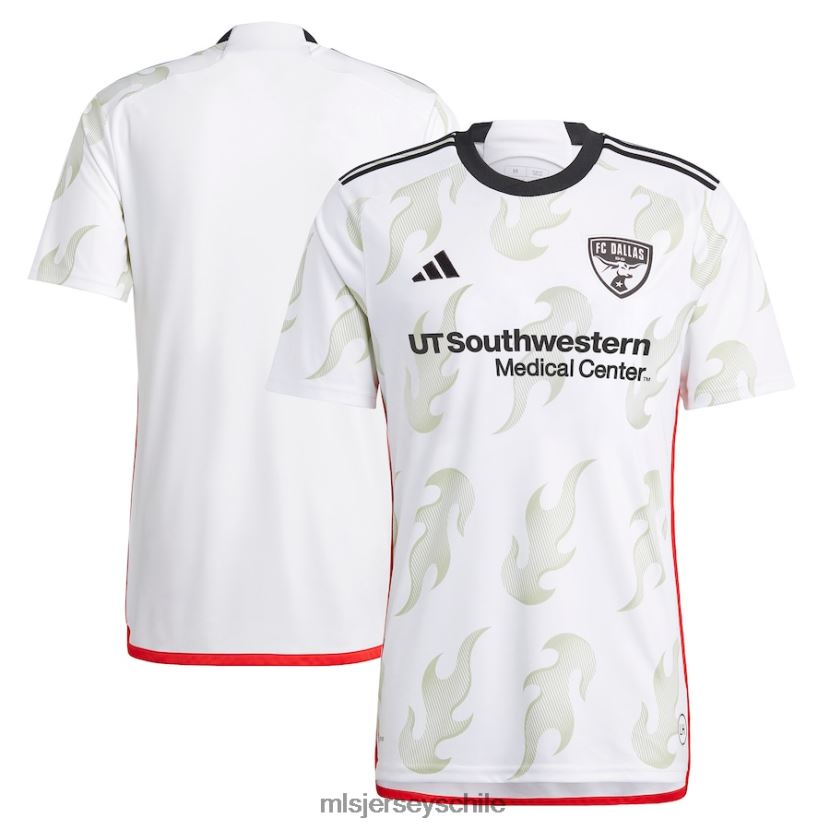 hombres fc dallas adidas camiseta blanca 2023 burn baby burn replica jersey MLS Jerseys 200LFD67