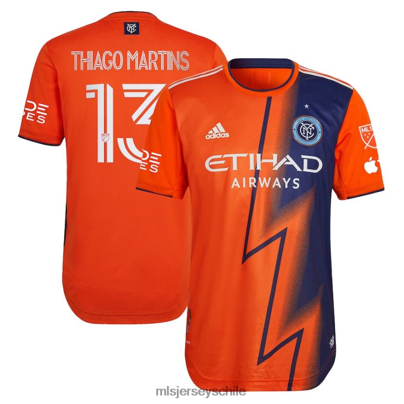 hombres new york city fc talles magno adidas naranja 2023 the volt kit camiseta de jugador auténtica jersey MLS Jerseys 200LFD1077