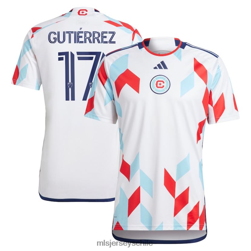 hombres chicago fire brian gutierrez adidas blanco 2023 un kit para todos réplica de camiseta de jugador jersey MLS Jerseys 200LFD871