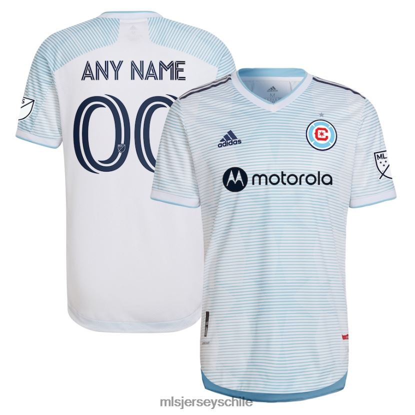 hombres chicago fire adidas blanco 2022 lakefront kit auténtica camiseta personalizada jersey MLS Jerseys 200LFD776