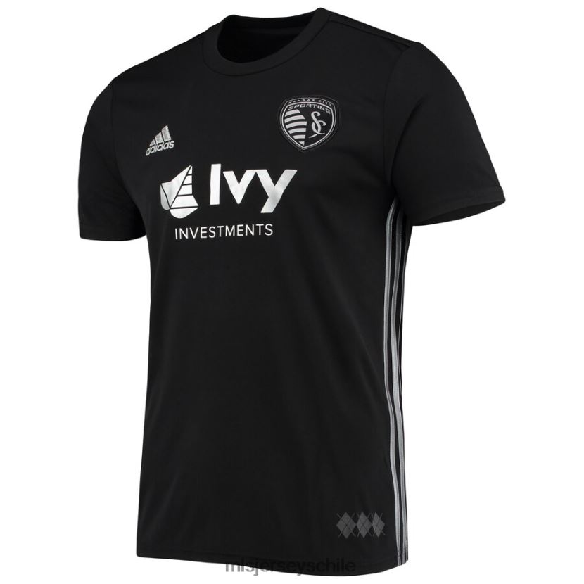 hombres réplica de camiseta adidas del sporting kansas city visitante negra 2018 jersey MLS Jerseys 200LFD886