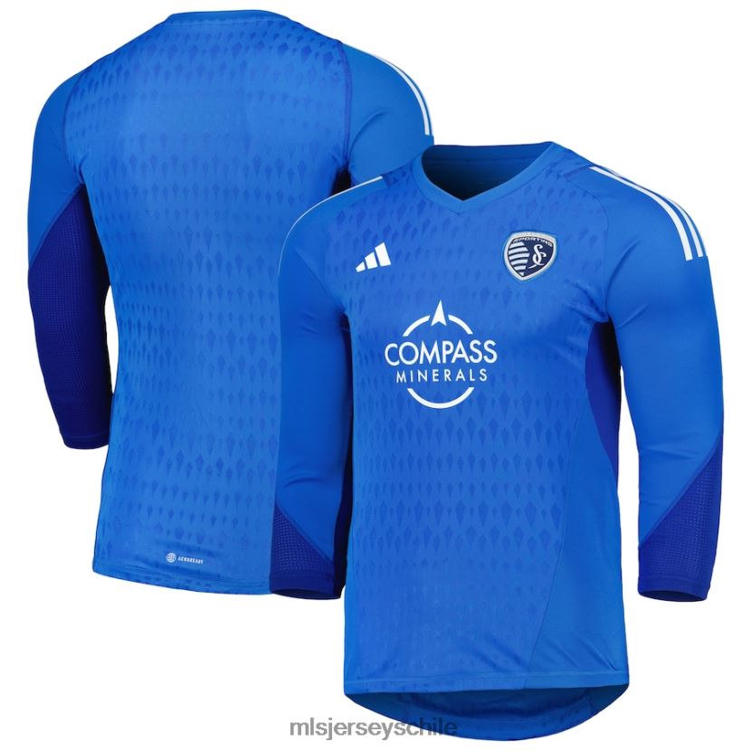 hombres réplica de camiseta de portero de manga larga azul adidas del sporting kansas city 2023 jersey MLS Jerseys 200LFD494