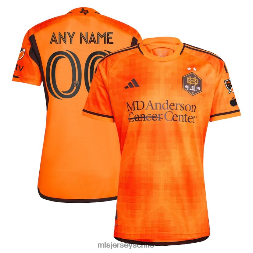 hombres houston dynamo fc adidas naranja 2023 el sol auténtica camiseta personalizada jersey MLS Jerseys 200LFD478