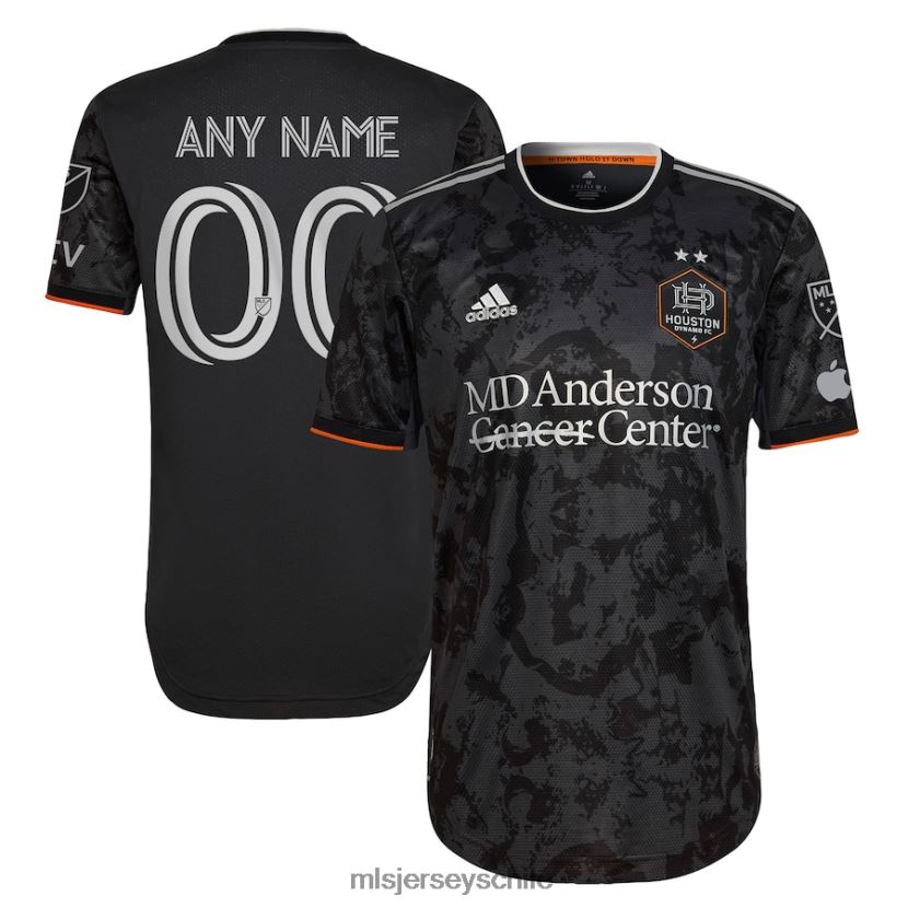 hombres houston dynamo fc adidas negro 2023 the bayou city auténtica camiseta personalizada jersey MLS Jerseys 200LFD774