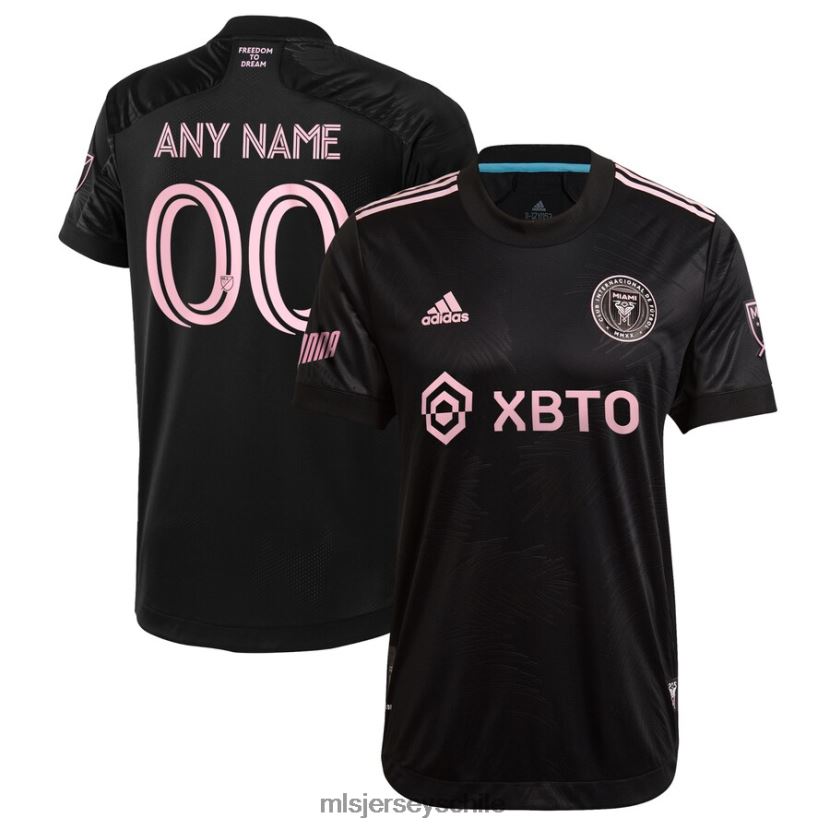 hombres camiseta inter miami cf adidas negra 2021 la palma personalizada auténtica jersey MLS Jerseys 200LFD957