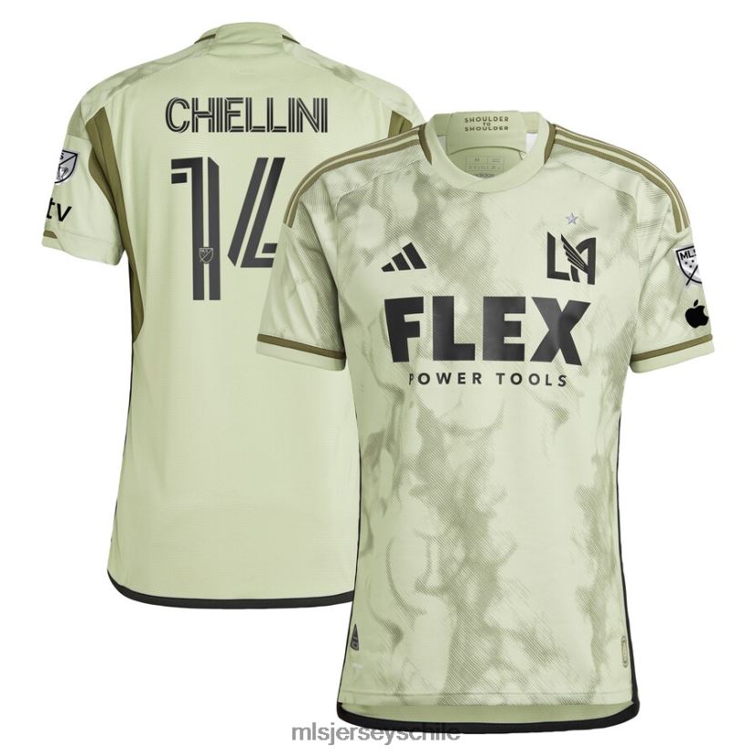 hombres camiseta adidas lafc giorgio chiellini verde 2023 pantalla de humo auténtica jersey MLS Jerseys 200LFD629