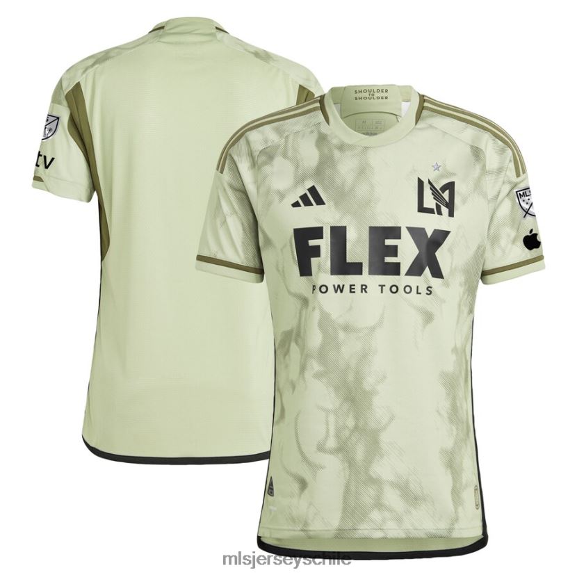 hombres camiseta lafc adidas verde 2023 pantalla de humo auténtica jersey MLS Jerseys 200LFD15