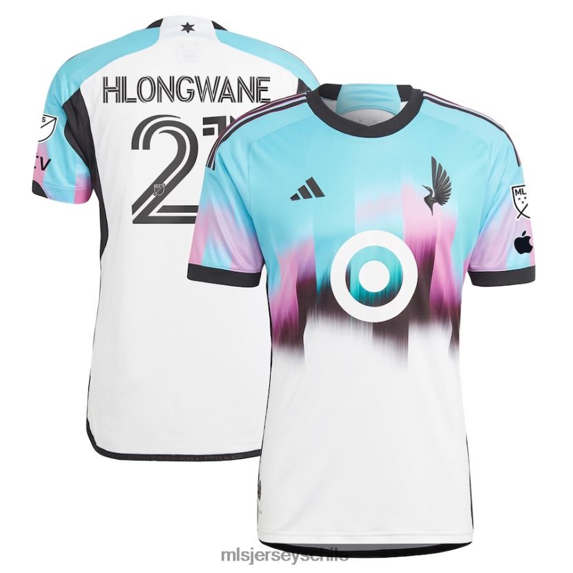 hombres minnesota united fc bongokuhle hlongwane camiseta adidas blanca 2023 the Northern Lights kit auténtica jersey MLS Jerseys 200LFD178