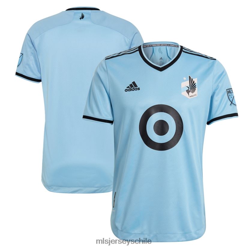 hombres camiseta minnesota united fc adidas azul claro 2021 the river kit auténtica jersey MLS Jerseys 200LFD266
