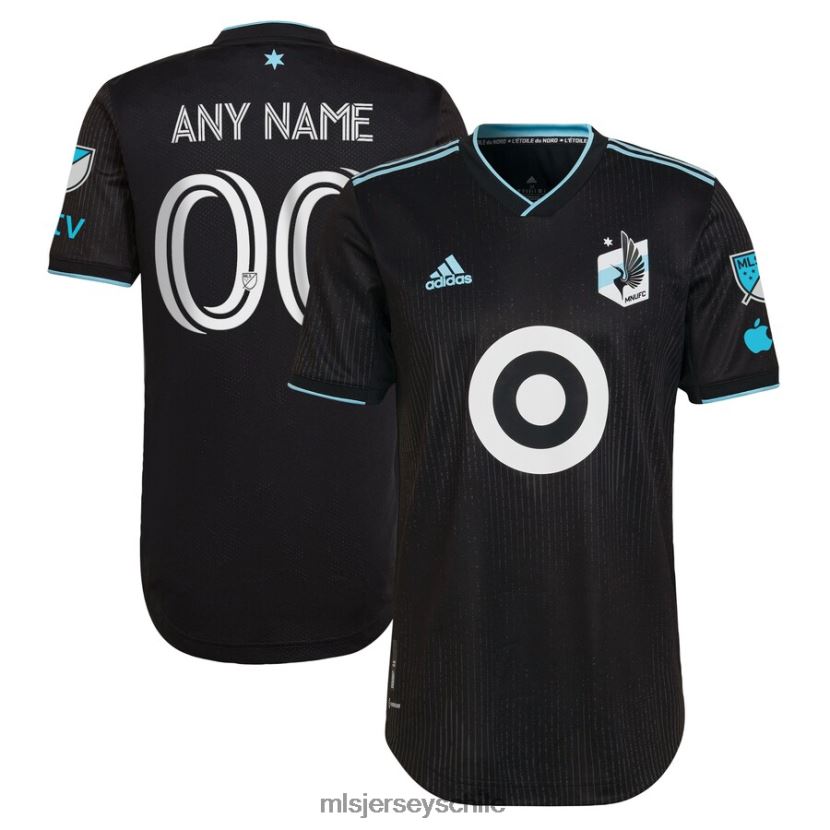 hombres minnesota united fc adidas negro 2023 minnesota night kit auténtica camiseta personalizada jersey MLS Jerseys 200LFD200