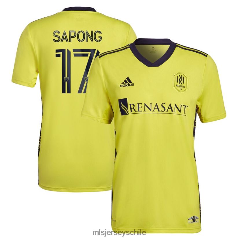 hombres nashville sc c.j. sapong adidas amarillo 2022 el kit de regreso réplica de la camiseta del jugador jersey MLS Jerseys 200LFD1059