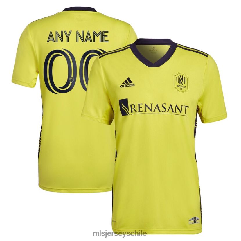 hombres nashville sc adidas amarillo 2022 réplica del kit de regreso a casa camiseta personalizada jersey MLS Jerseys 200LFD325