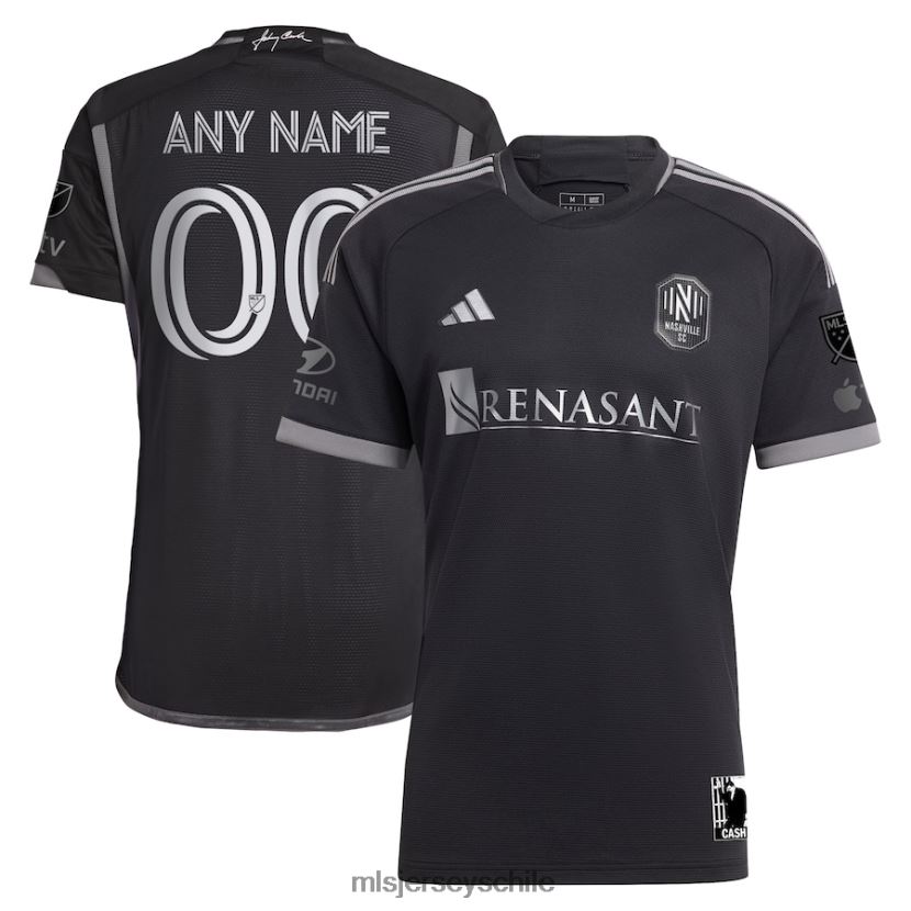 hombres nashville sc adidas negro 2023 hombre en negro kit auténtica camiseta personalizada jersey MLS Jerseys 200LFD88