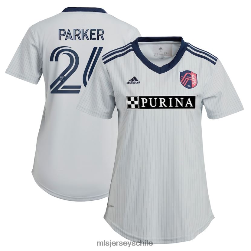 mujer calle. louis city sc tim parker adidas gris 2023 réplica del kit espíritu camiseta jersey MLS Jerseys 200LFD1357