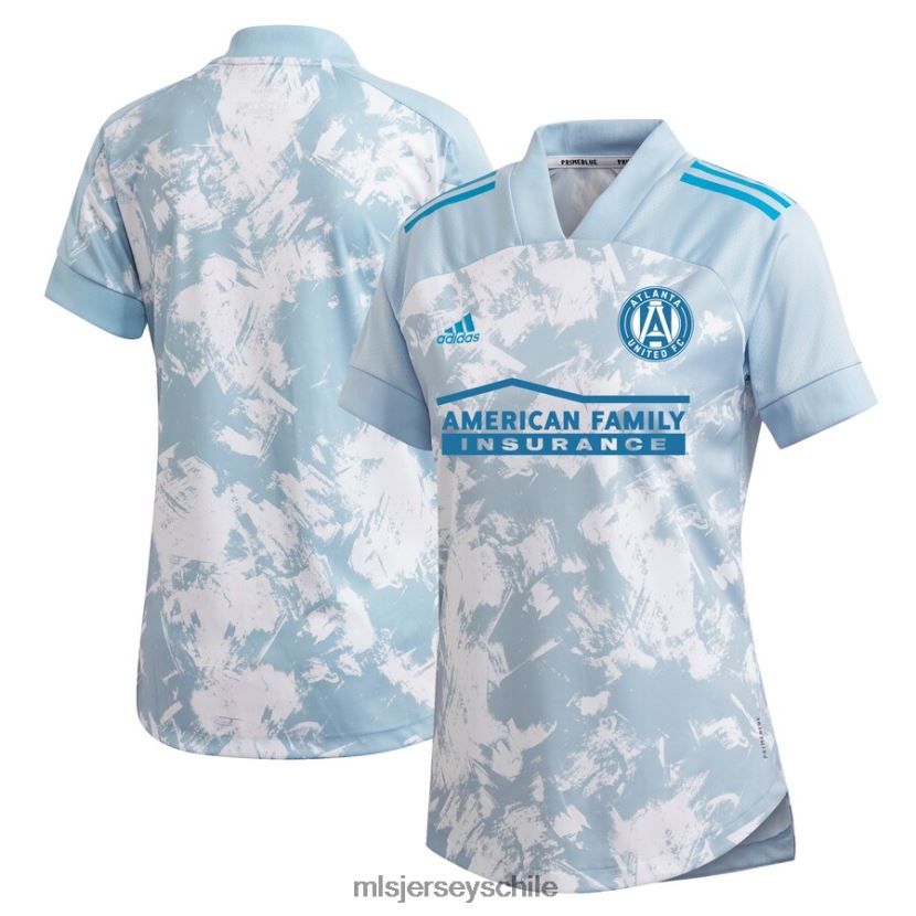 mujer camiseta replica atlanta united fc adidas azul claro 2021 primeblue jersey MLS Jerseys 200LFD304