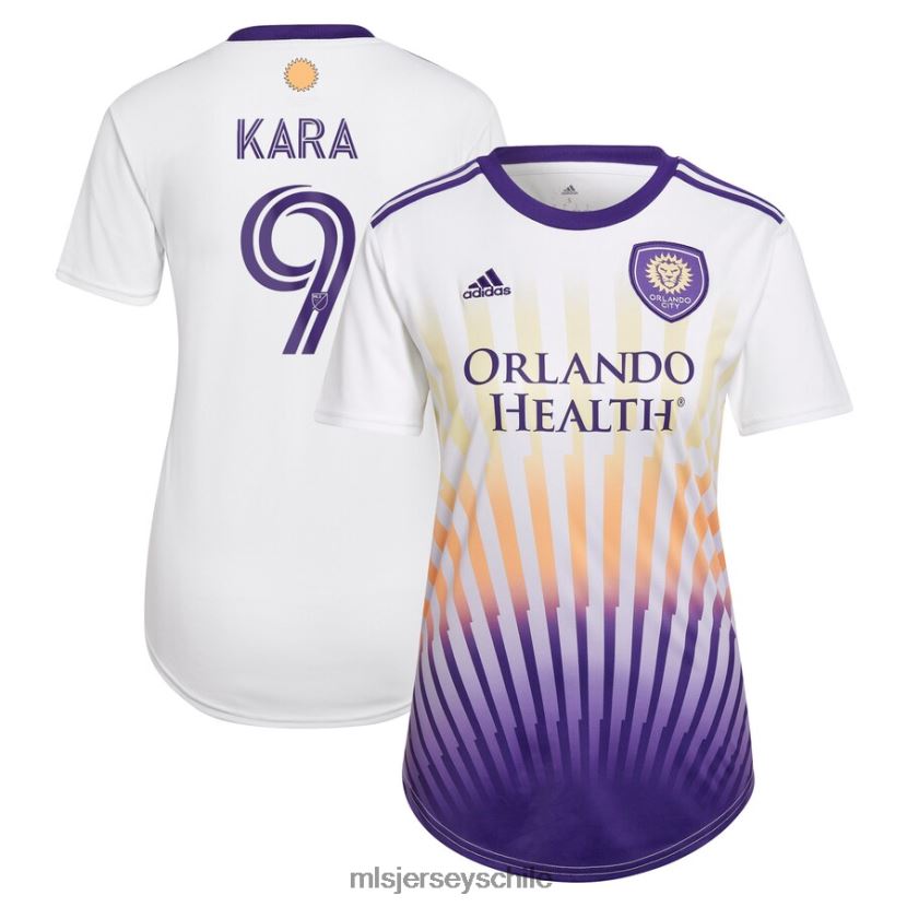 mujer orlando city sc ercan kara adidas blanco 2022 the sunshine kit réplica de camiseta del jugador jersey MLS Jerseys 200LFD1500