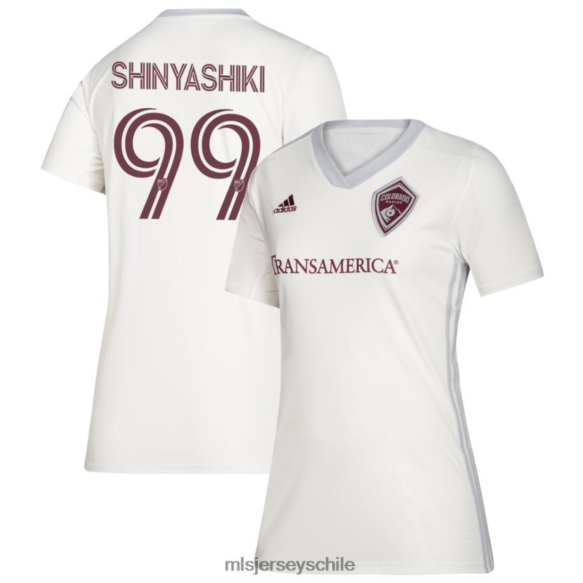 mujer colorado rapids andre shinyashiki camiseta adidas blanca 2020 réplica de diamante negro jersey MLS Jerseys 200LFD1519