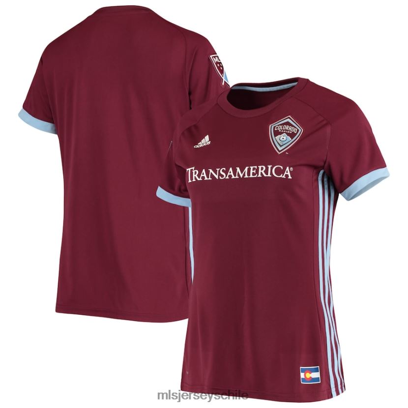 mujer colorado rapids adidas burdeos 2018 réplica camiseta local jersey MLS Jerseys 200LFD689