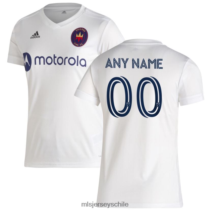 mujer camiseta replica personalizada secundaria chicago fire adidas blanca 2020 jersey MLS Jerseys 200LFD1301