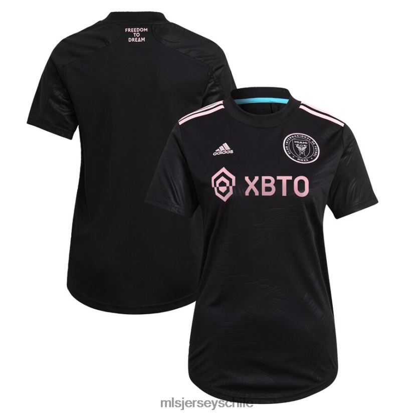 mujer camiseta inter miami cf adidas negra 2021 réplica la palma jersey MLS Jerseys 200LFD194