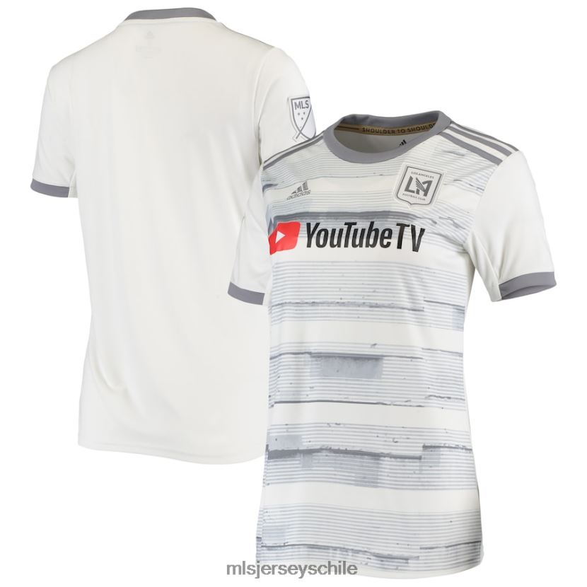 mujer réplica de camiseta blanca visitante del equipo lafc adidas 2020 jersey MLS Jerseys 200LFD989