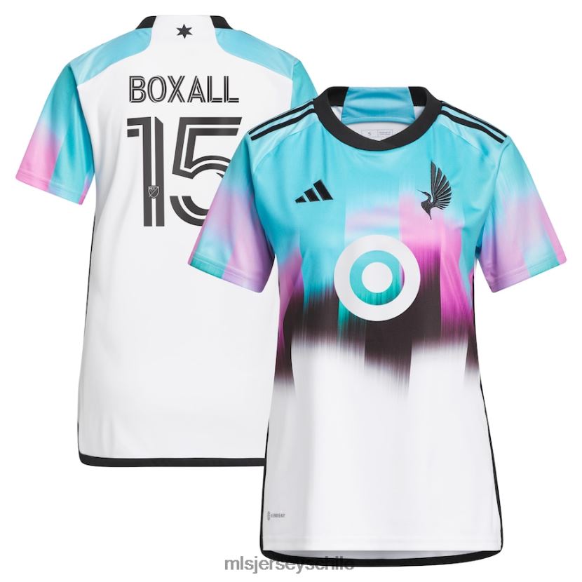 mujer minnesota united fc michael boxall adidas blanco 2023 réplica del kit de la aurora boreal jersey MLS Jerseys 200LFD1475