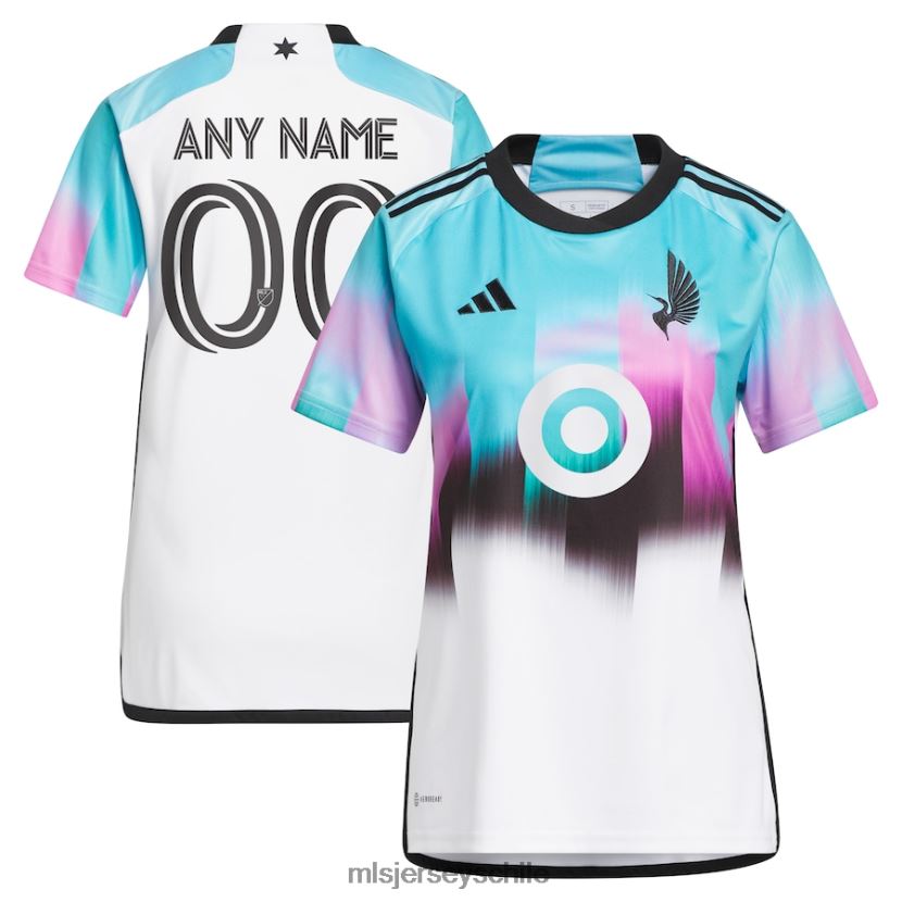 mujer minnesota united fc adidas blanco 2023 réplica del kit de la aurora boreal camiseta personalizada jersey MLS Jerseys 200LFD461