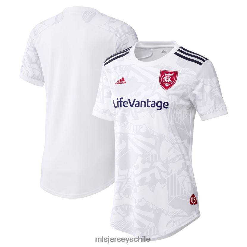 mujer real salt lake adidas blanco 2021 réplica secundaria de la camiseta del seguidor jersey MLS Jerseys 200LFD905
