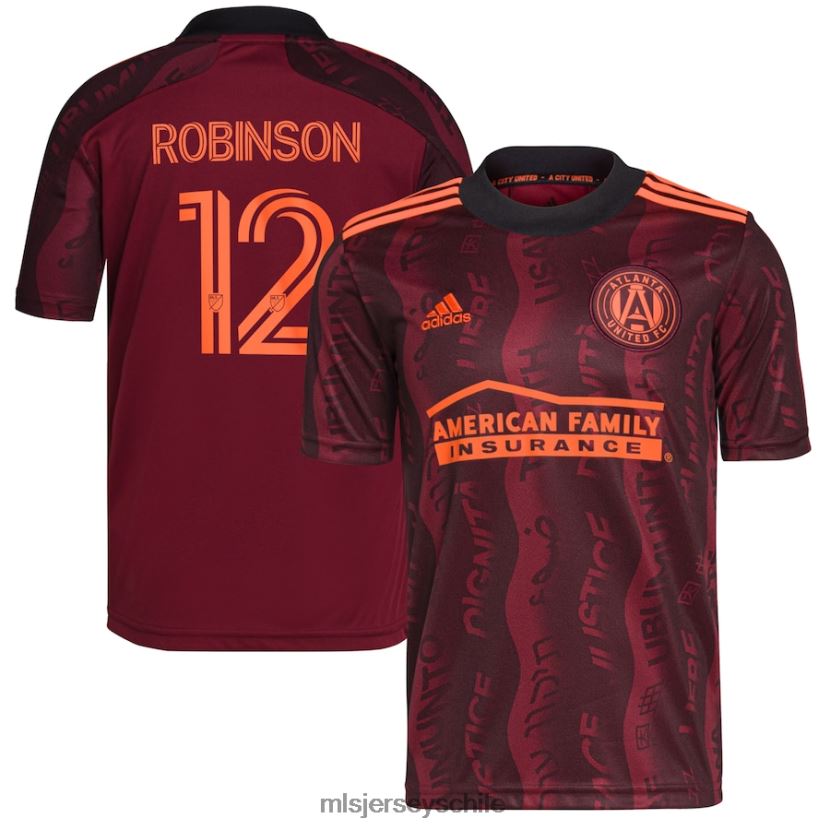 niños atlanta united fc miles robinson adidas granate 2021 unity replica camiseta del jugador jersey MLS Jerseys 200LFD1205